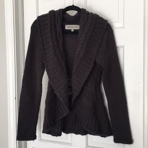 Grey sweater jacket